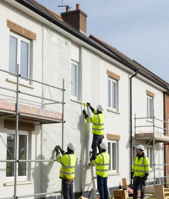 Social Housing EWI Installation
