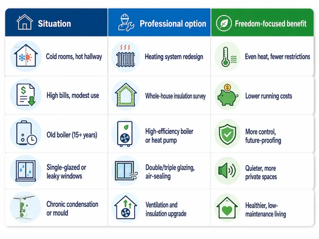 When to Consider Professional Insulation or Heating Upgrades / Common Reasons Homes Lose Heat in the UK