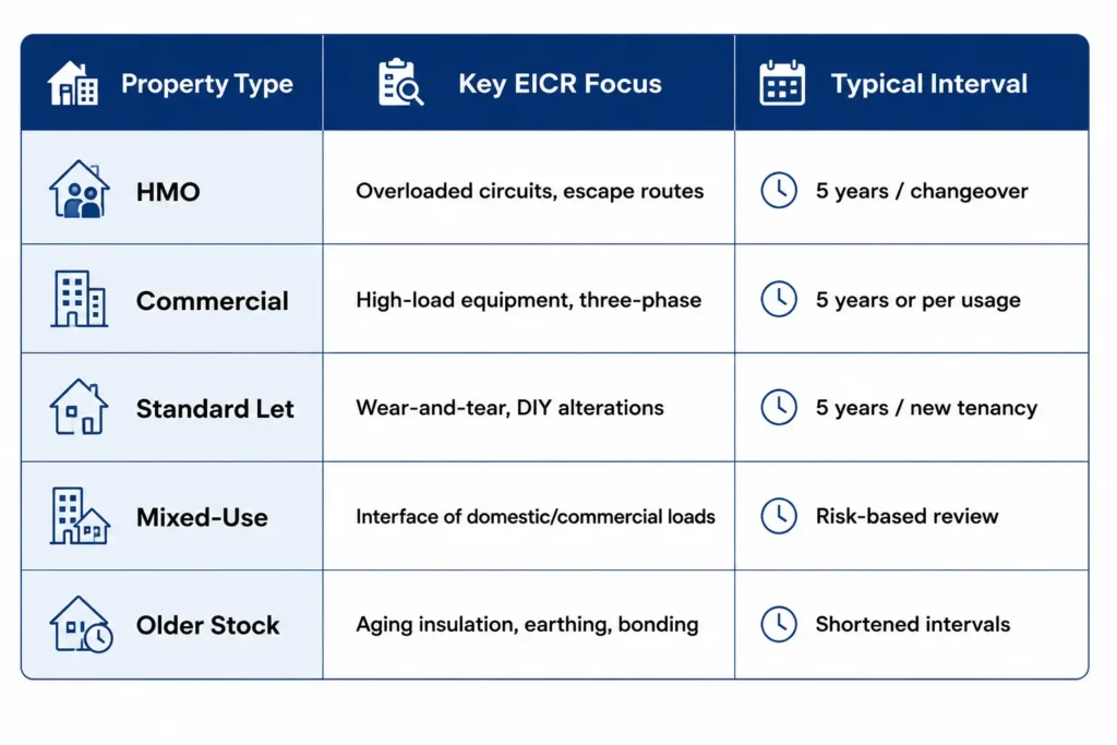 Staying Compliant Across Different Properties / EICR Requirements HMO Commercial Rental