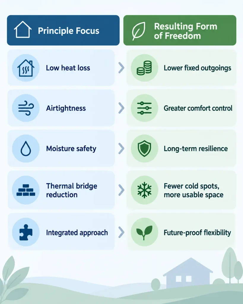 To highlight how these principles connect to everyday freedom: / Fabric First Approach to Retrofit