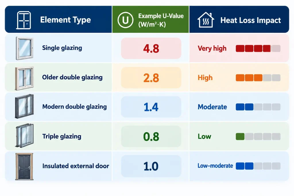 How Is Heat Loss Calculated in a House? Understanding Heat Loss Calculations 2 Heat Loss Through Windows and Doors