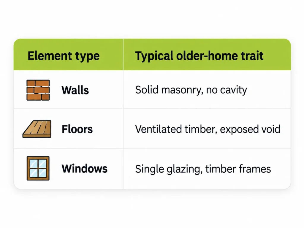 U Values in Older and Traditional Homes